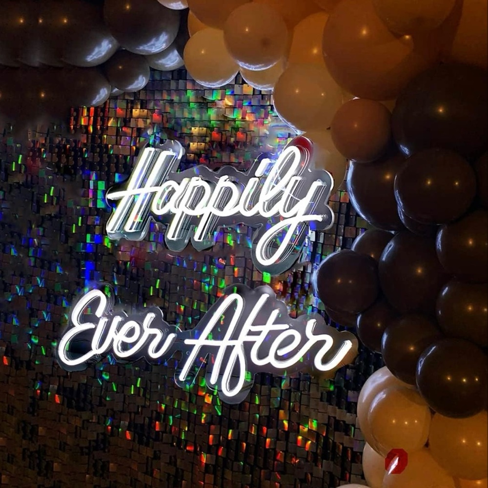 Happily Ever After LED wedding sign